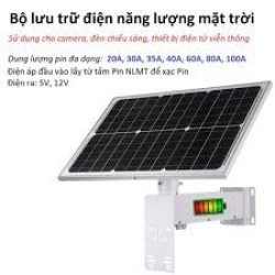 Bộ lưu trữ điện năng lượng mặt trời 12V 20Ah JD-4020A1 cho camera Bộ lưu trữ điện năng lượng mặt trời 12V 20Ah JD-4020A1 cho camera