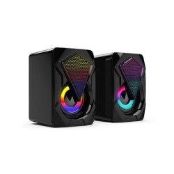 Loa máy tính 2.0 E-1046 LEERFEI mini Digital Speaker Led RGB