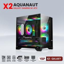 Case Aquanaut pro gaming M-ATX X2